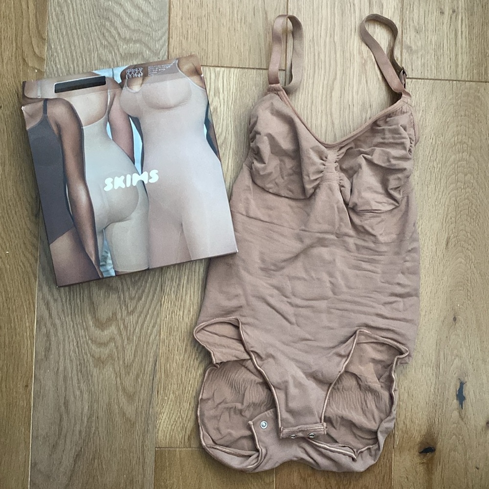 Skims Bodysuit Brief w Snaps L/XL Sienna